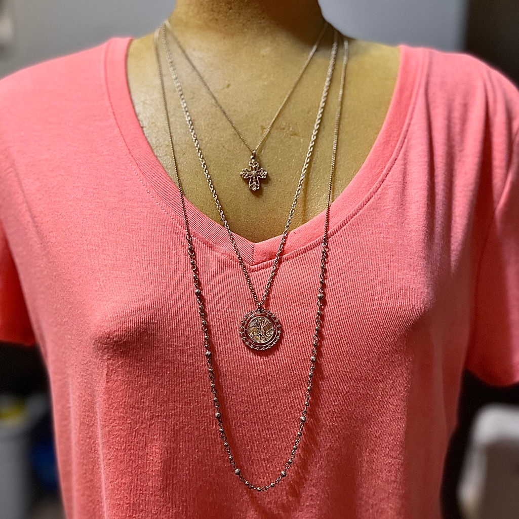 Elegant Gold Layered Necklace Set